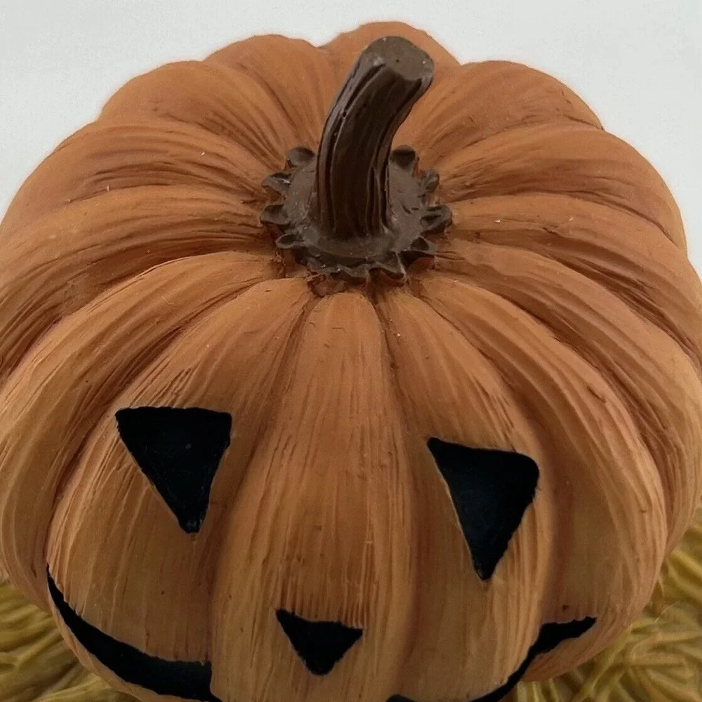 Our America Jack-O-Lantern Pumpkin Halloween Candle Topper perfect for Fall
